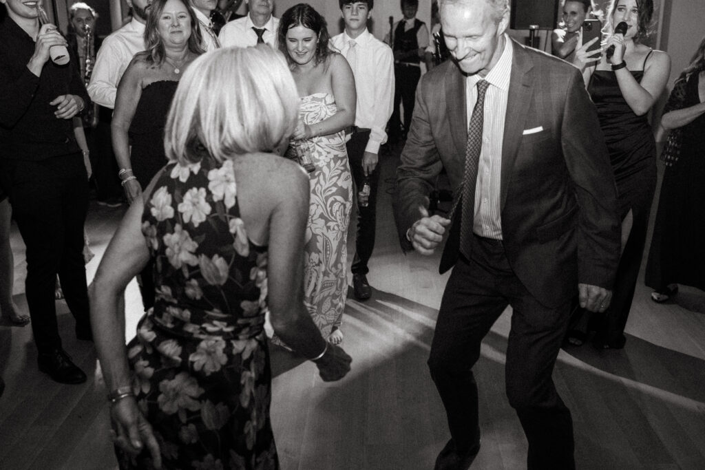 Dance floor at the Lakehouse wedding venue