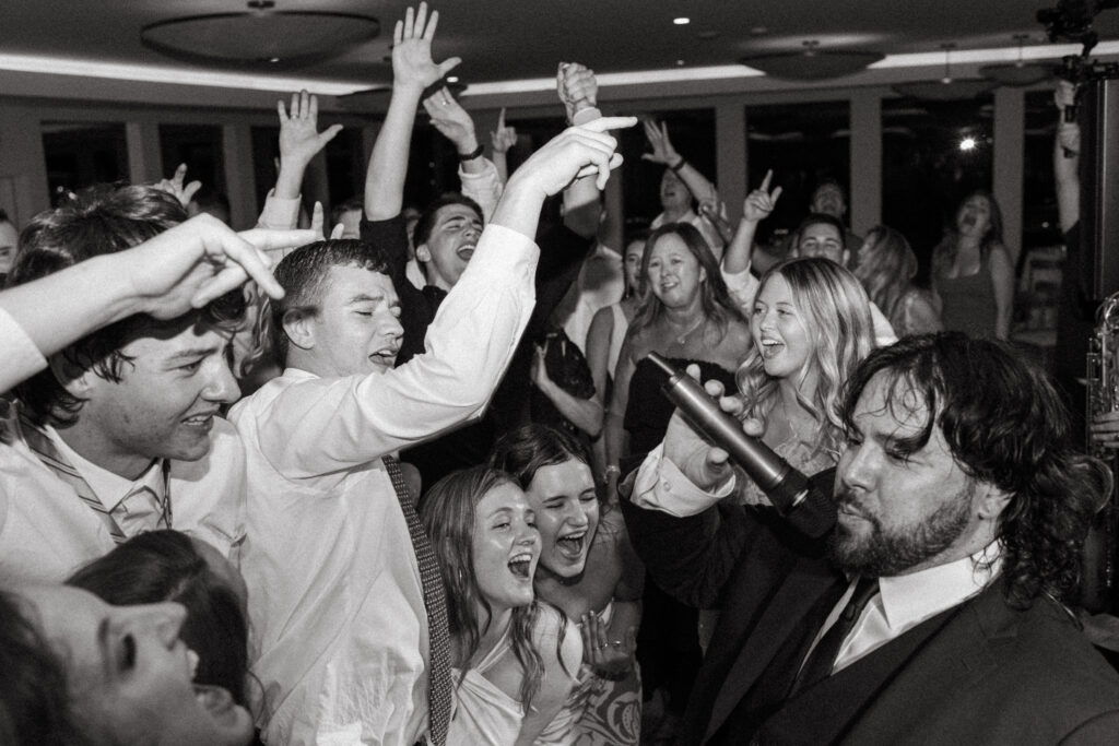 Dance floor at the Lakehouse wedding venue